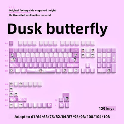 129-Key PBT OEM Profile Keycap Set