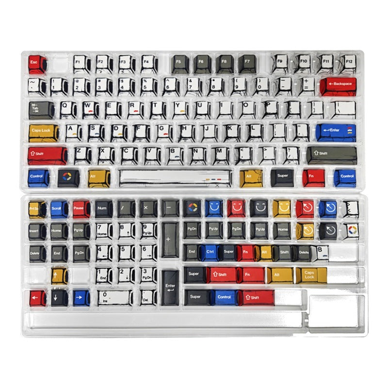 Comic Mixed Light Keycaps Mechanical Keyboard Keycaps