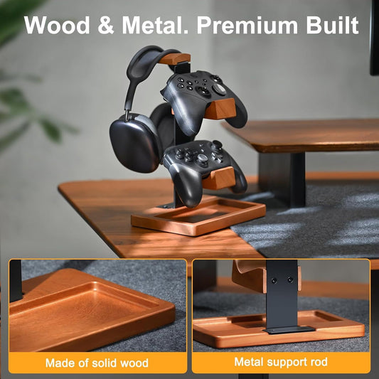 Wooden Headphone Stand