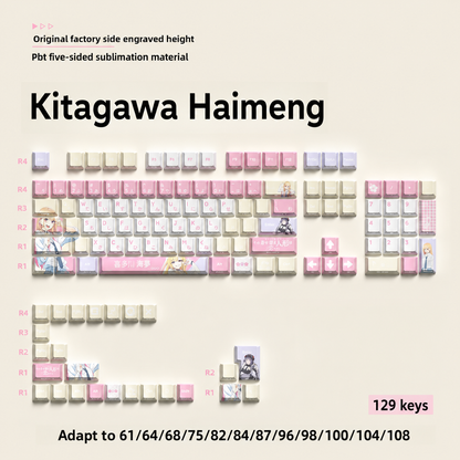 129-Key PBT OEM Profile Keycap Set